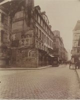Rue Beaubourg ancien théâtre Doyen massacre 14 avril 1834 massacre rue Transnonain 62 rue Beaubourg Atget