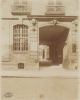 Hôtel de Brabançois 1747 unhabited by de Sèze defense lawyer King Louis XVI 20 rue des Quatre-Fils Atget