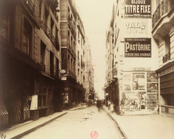 rue Saint-Jacques entre boulevard Saint-Germain et rue du Petit-Pont Atget