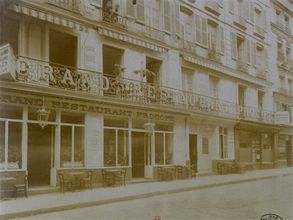 formerly cafe Procope frequented by Voltaire encyclopaedists 13 rue Ancienne Comedie Atget