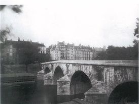 the Seine river and Marie's bridge Atget