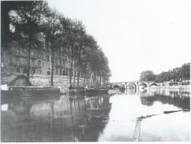 ile saint Louis from Pont Sully Atget