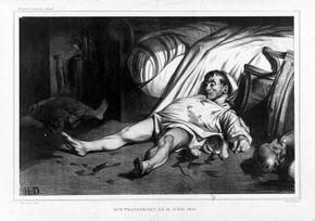 Daumier massacre de la rue Transnonain