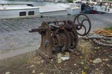 Port des Invalides rusted winch