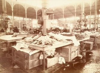 Etalage de poissons aux Halles
Atget – 1898
(Musée Carnavalet)