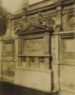 Former Fontaine du Regard (Medicis Fountain). Leda and the swan
Atget - 1910
(Musée Carnavalet)