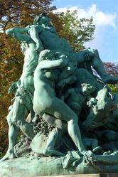 Luxembourg Gardens statue the triumph of Silenus