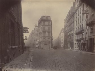 Rue Pigalle A six heures du matin en avril 1925 Atget